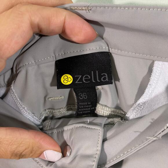 Zella Men Grey Performance Chino Shorts Size 36 - Picture 5 of 9